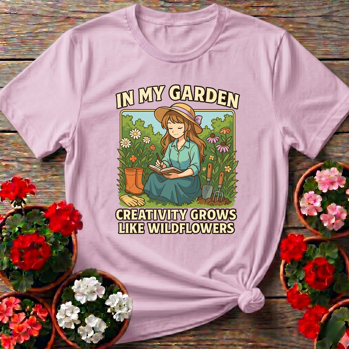 Creativity Grows Like Wildflowers Anime T-shirt