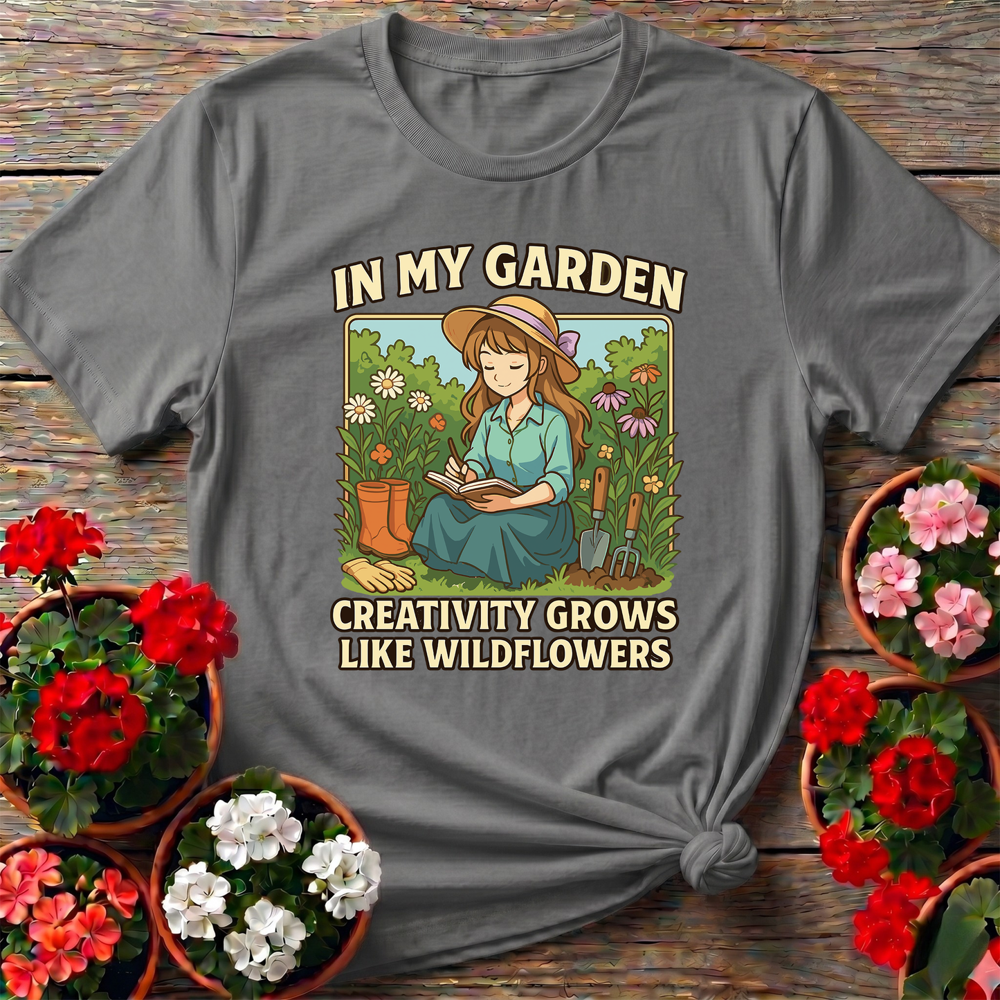 Creativity Grows Like Wildflowers Anime T-shirt