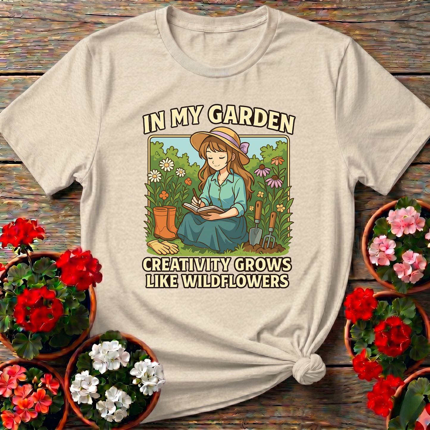 Creativity Grows Like Wildflowers Anime T-shirt
