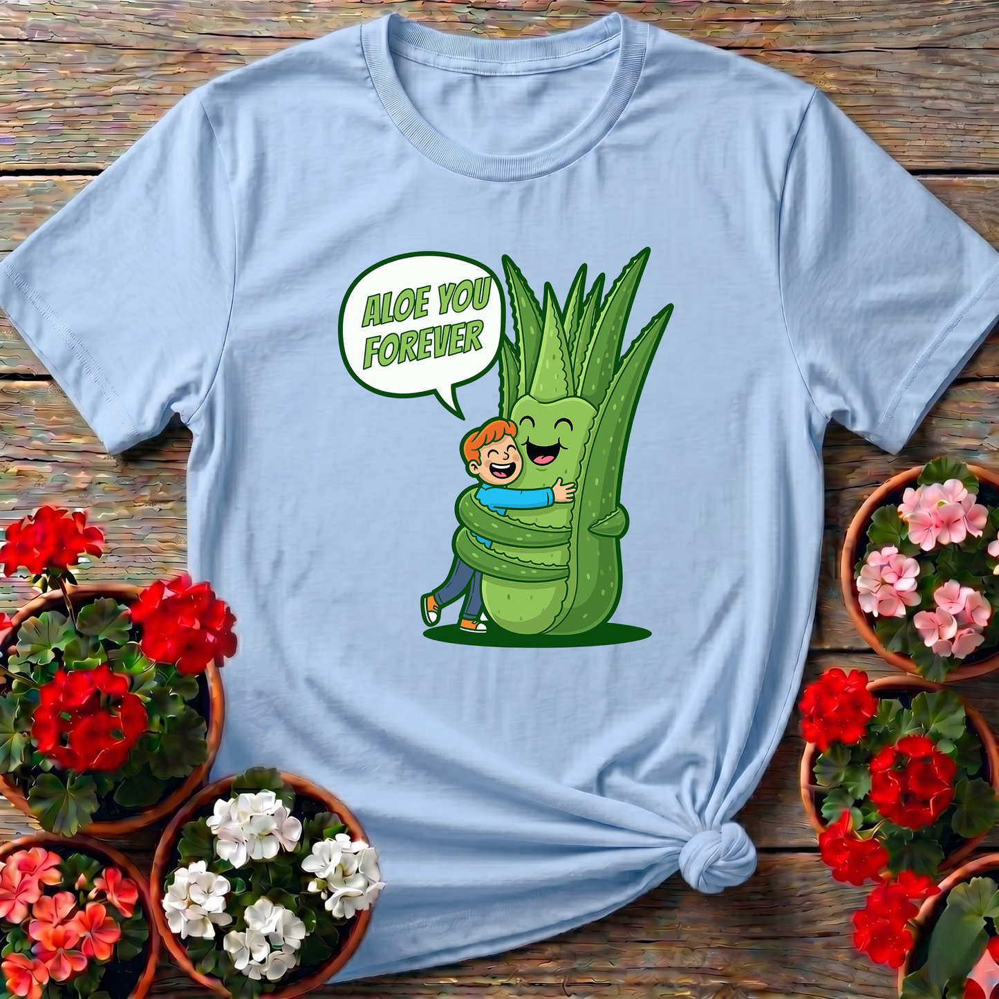 Aloe You Forever Funny Pun Succulent T-shirt