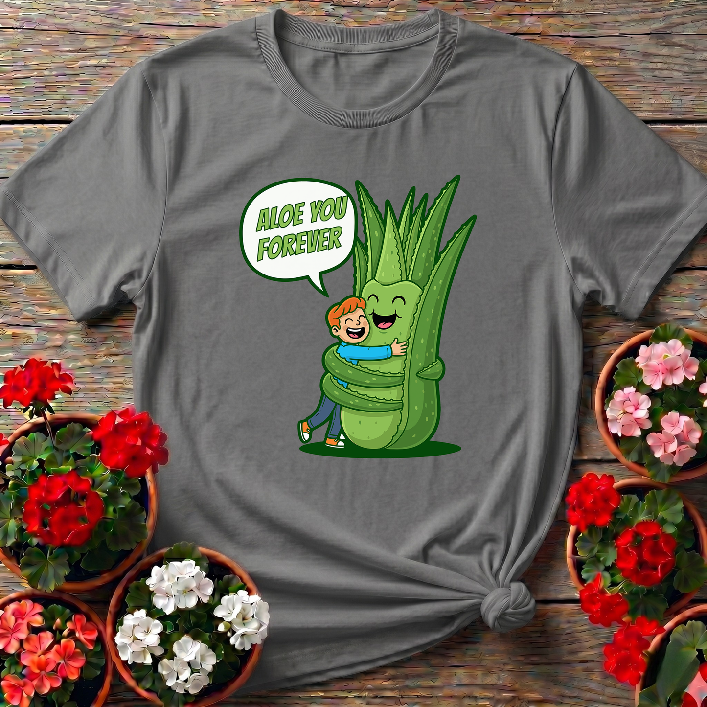 Aloe You Forever Funny Pun Succulent T-shirt