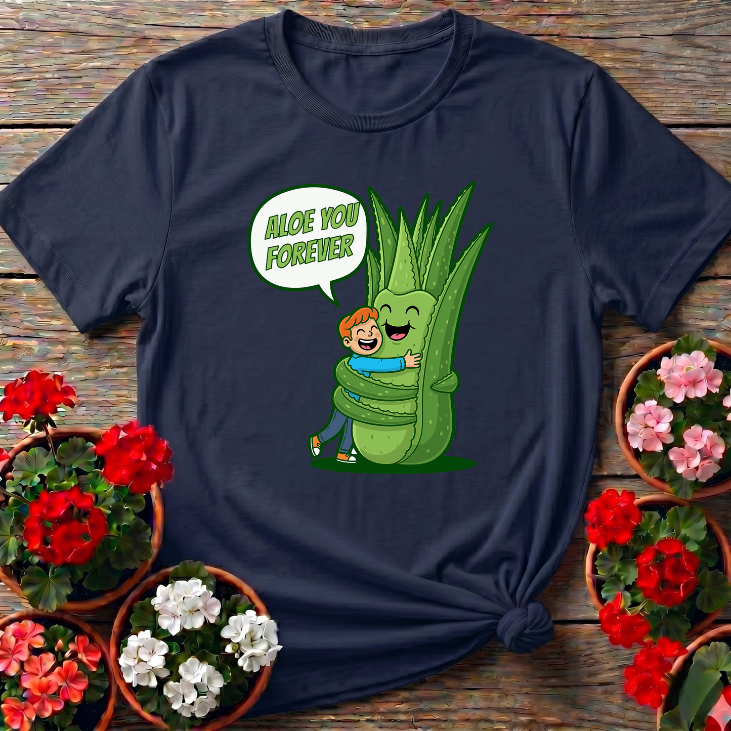 Aloe You Forever Funny Pun Succulent T-shirt