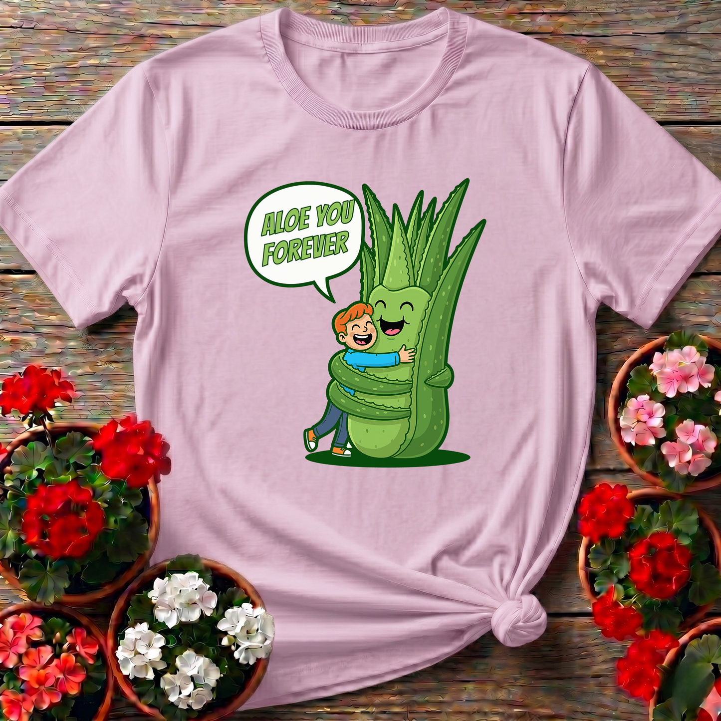 Aloe You Forever Funny Pun Succulent T-shirt