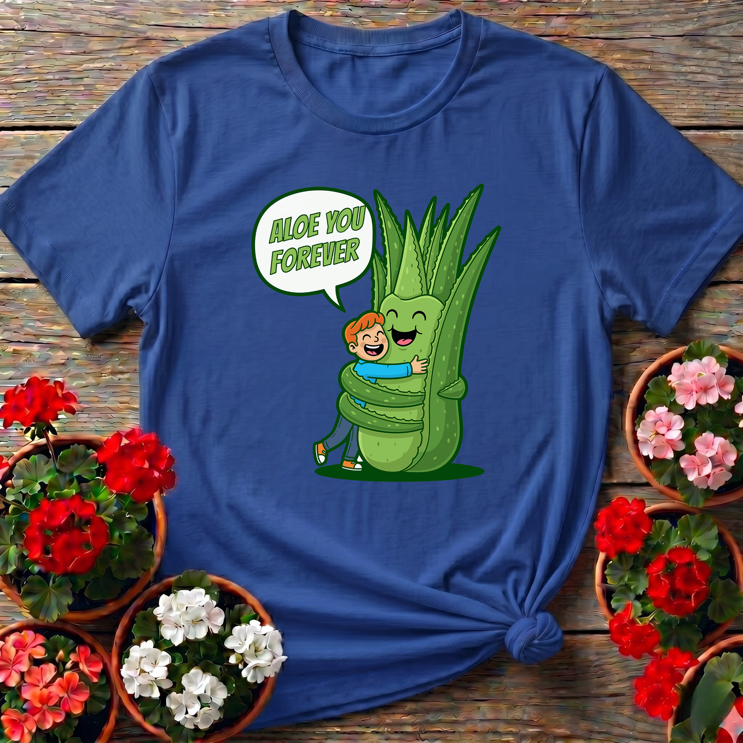 Aloe You Forever Funny Pun Succulent T-shirt