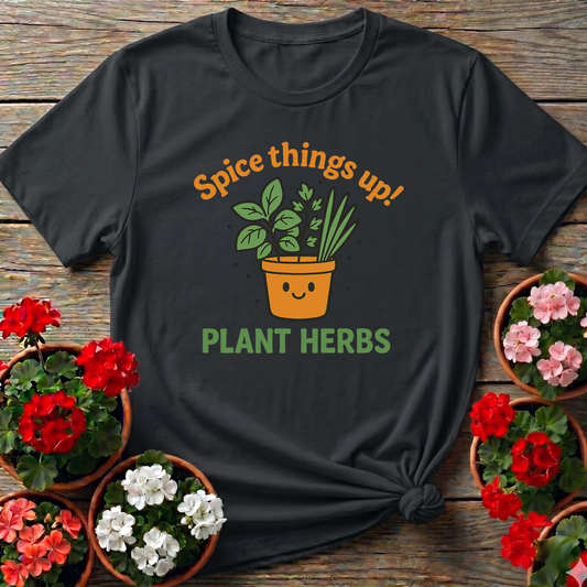 Cute Kawaii Herb Garden Spice Things Up Graphic Tee