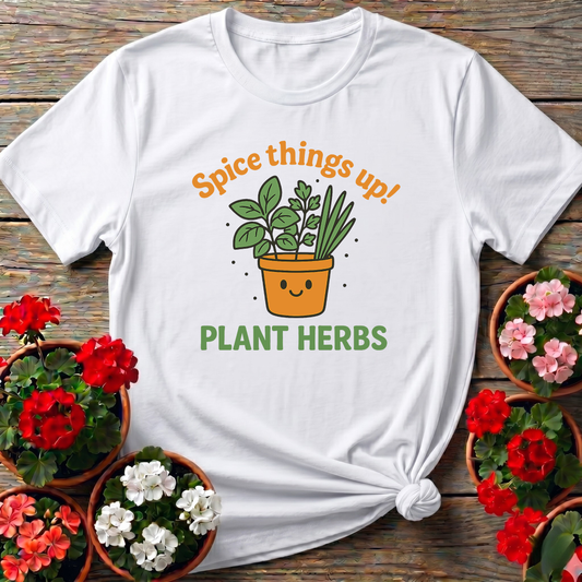 Cute Kawaii Herb Garden Spice Things Up Graphic Tee
