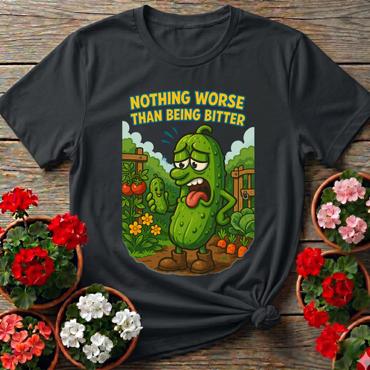 Grumpy Bitter Cucumber Funny Vegetable Garden Tee