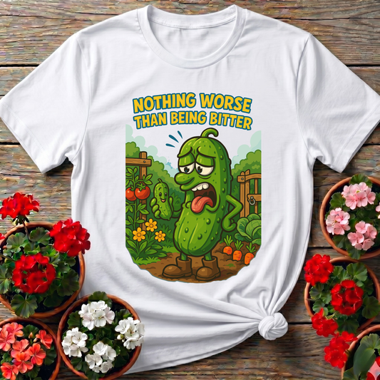 Grumpy Bitter Cucumber Funny Vegetable Garden Tee