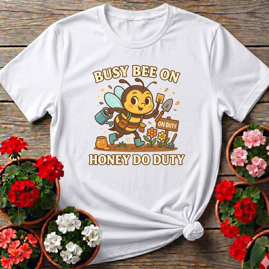 Busy Bee On Honey Do Duty Whimsical Garden Apparel
