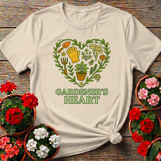 Gardener's Heart Herbal Garden Tools Edition Tee