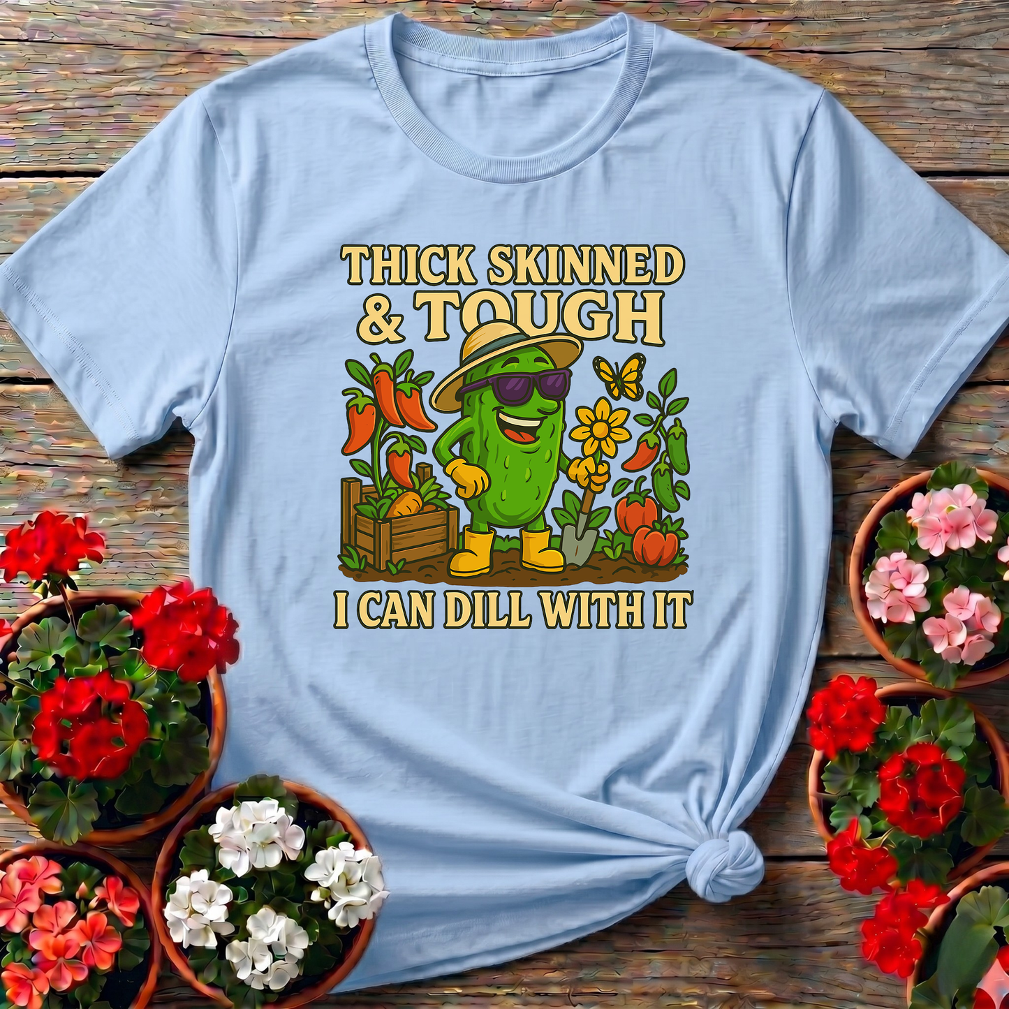 I Can Dill With It Funny Pickle Gardening T-shirt