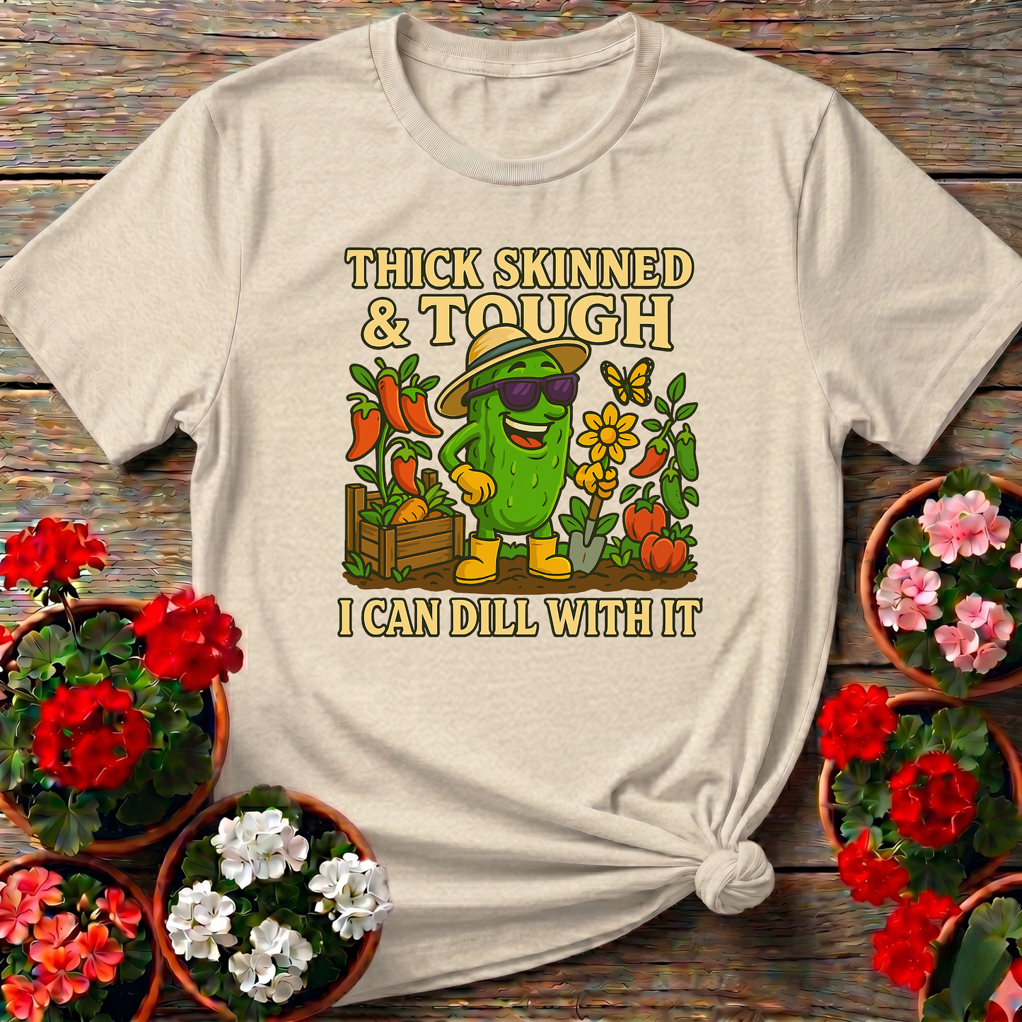 I Can Dill With It Funny Pickle Gardening T-shirt