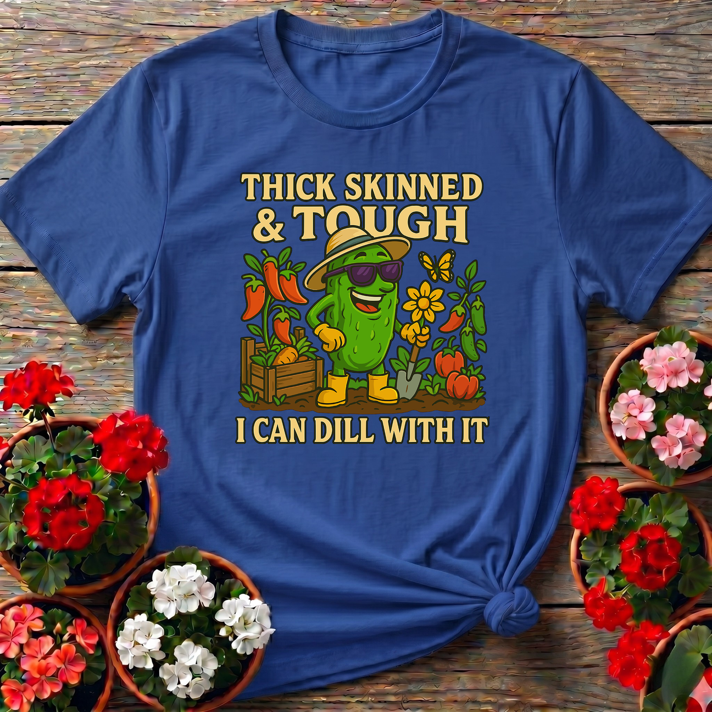 I Can Dill With It Funny Pickle Gardening T-shirt