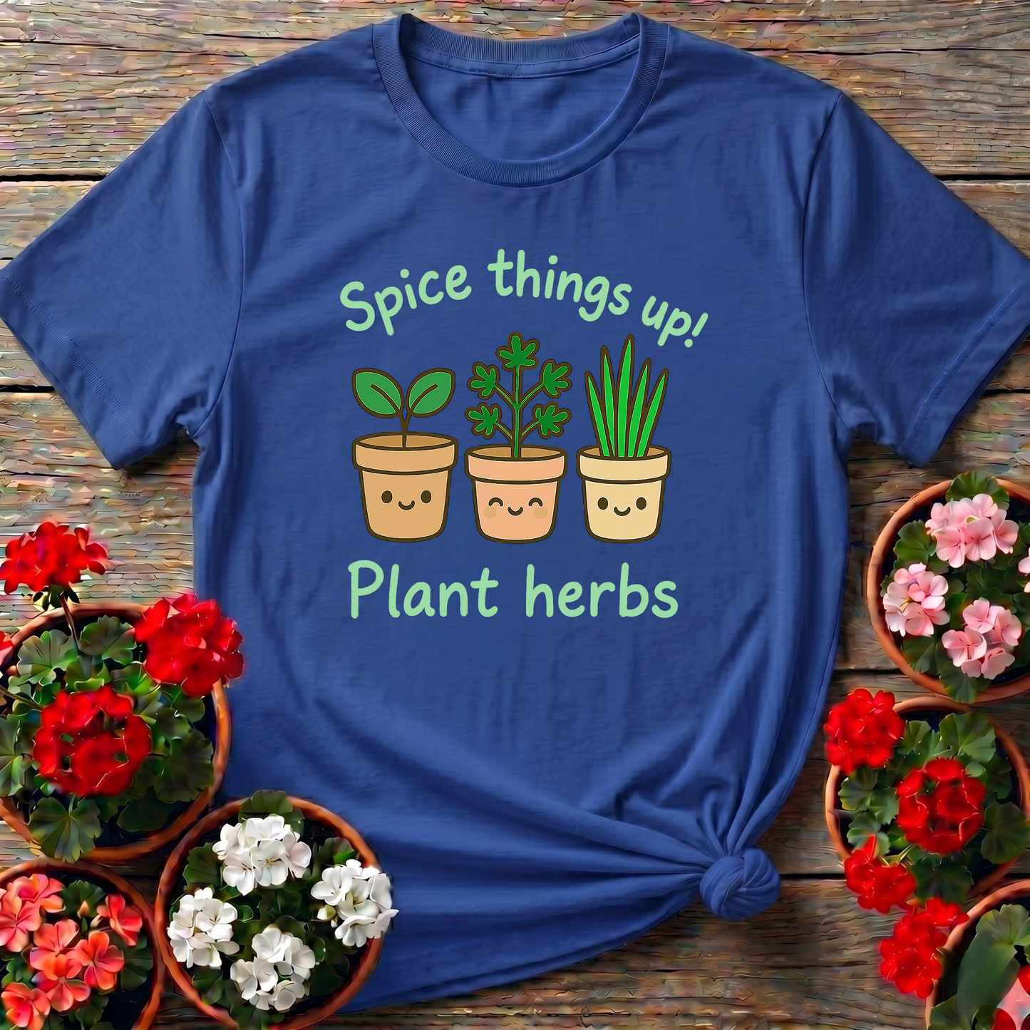Spice Things Up Plant Herbs Kawaii T shirt