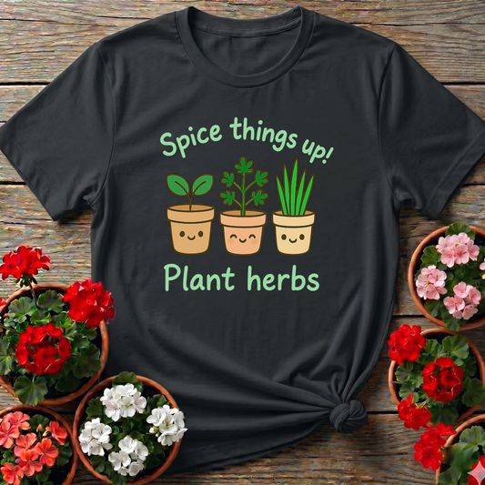 Spice Things Up Plant Herbs Kawaii T shirt