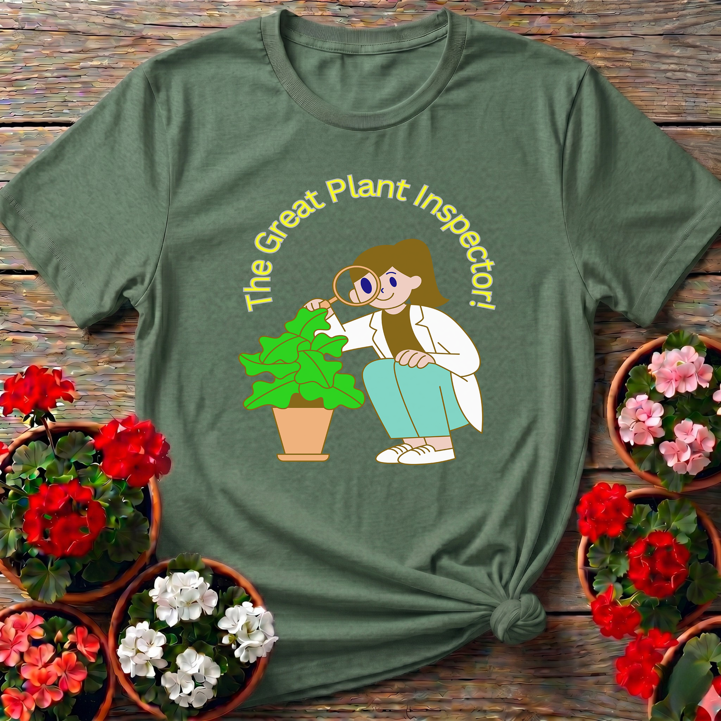 The Great Plant Inspector Funny Houseplant Tee