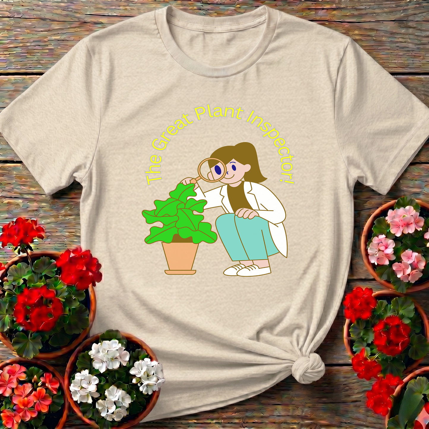 The Great Plant Inspector Funny Houseplant Tee