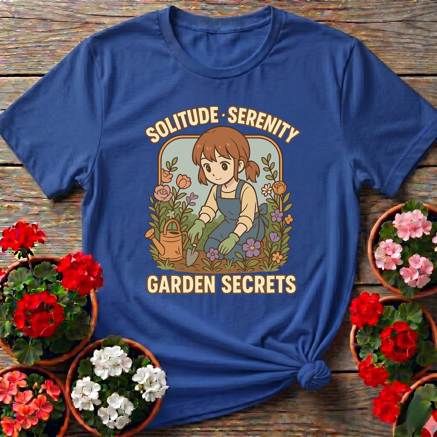 Solitude Serenity Garden Secrets Anime T-shirt