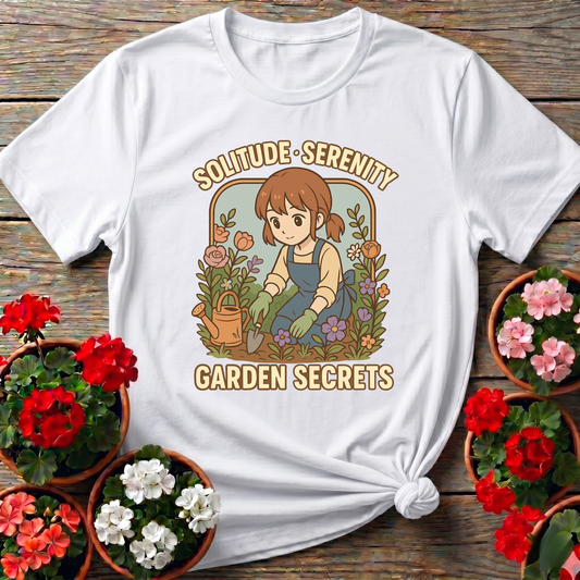 Solitude Serenity Garden Secrets Anime T-shirt