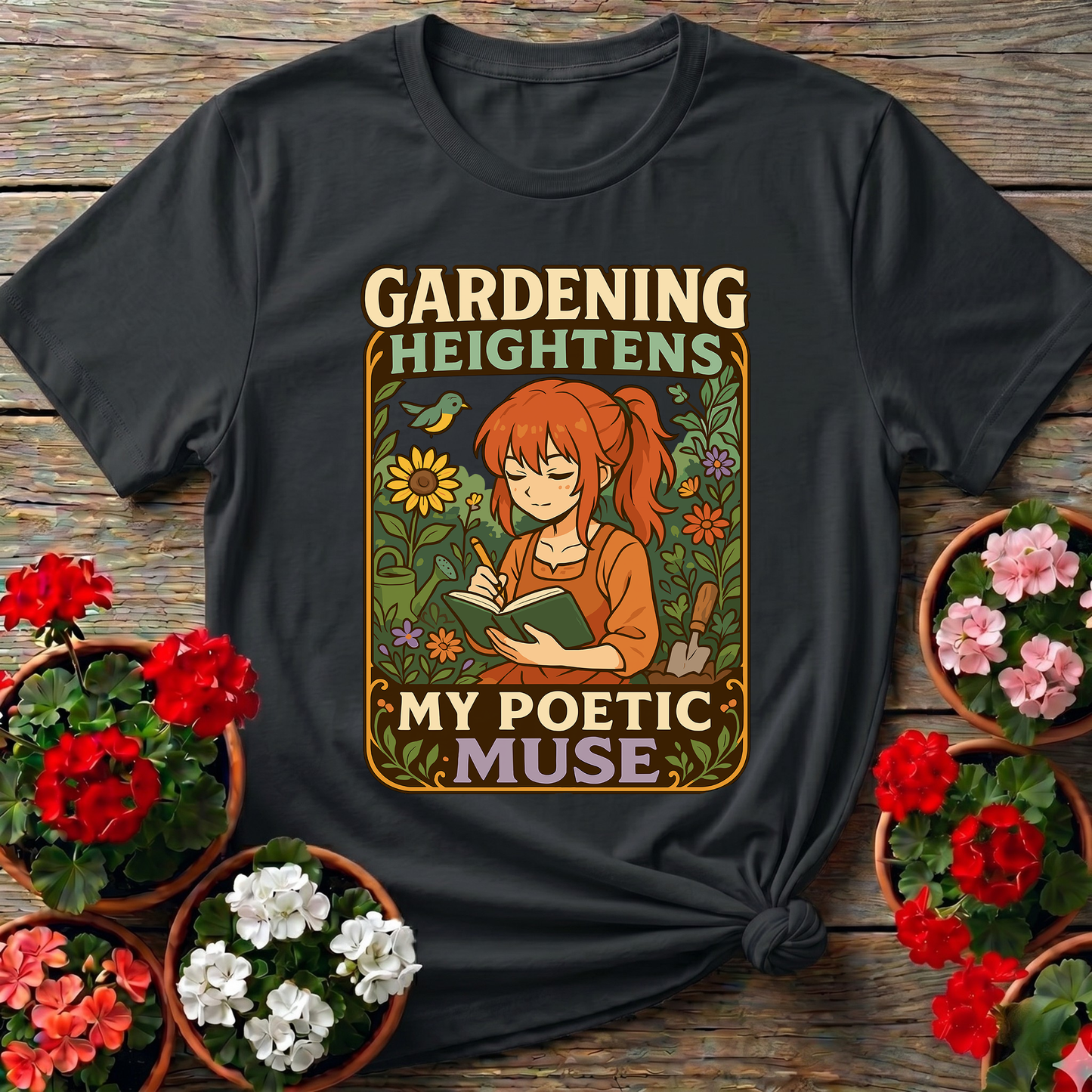 Gardening Heightens My Poetic Muse Kawaii Tee