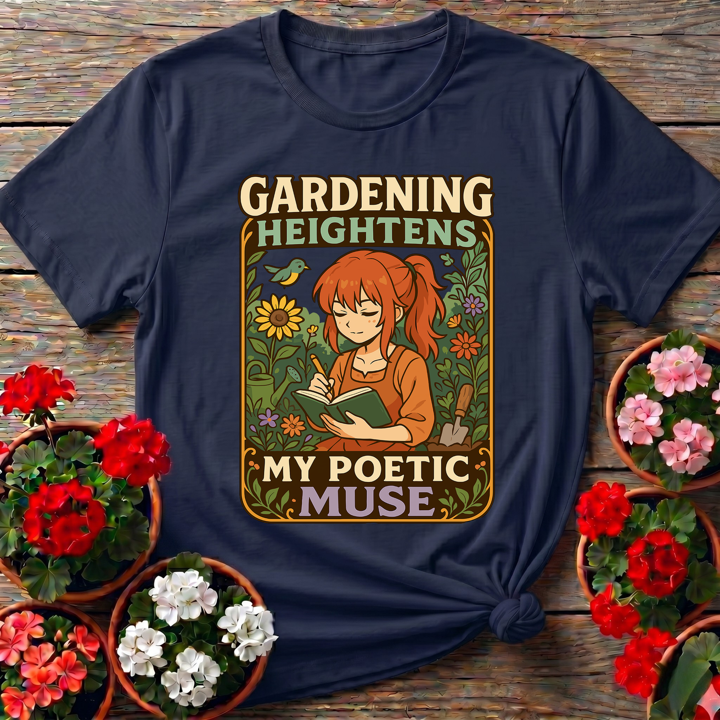 Gardening Heightens My Poetic Muse Kawaii Tee