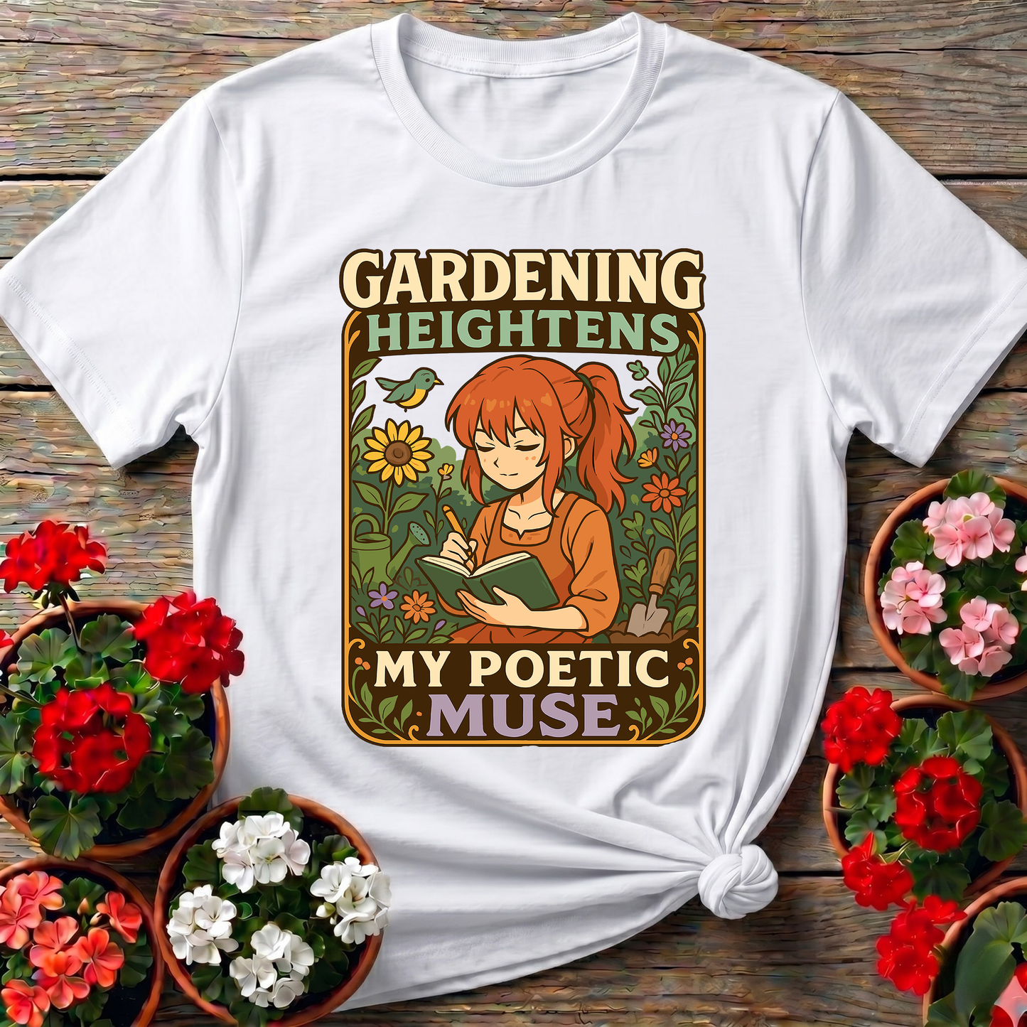 Gardening Heightens My Poetic Muse Kawaii Tee