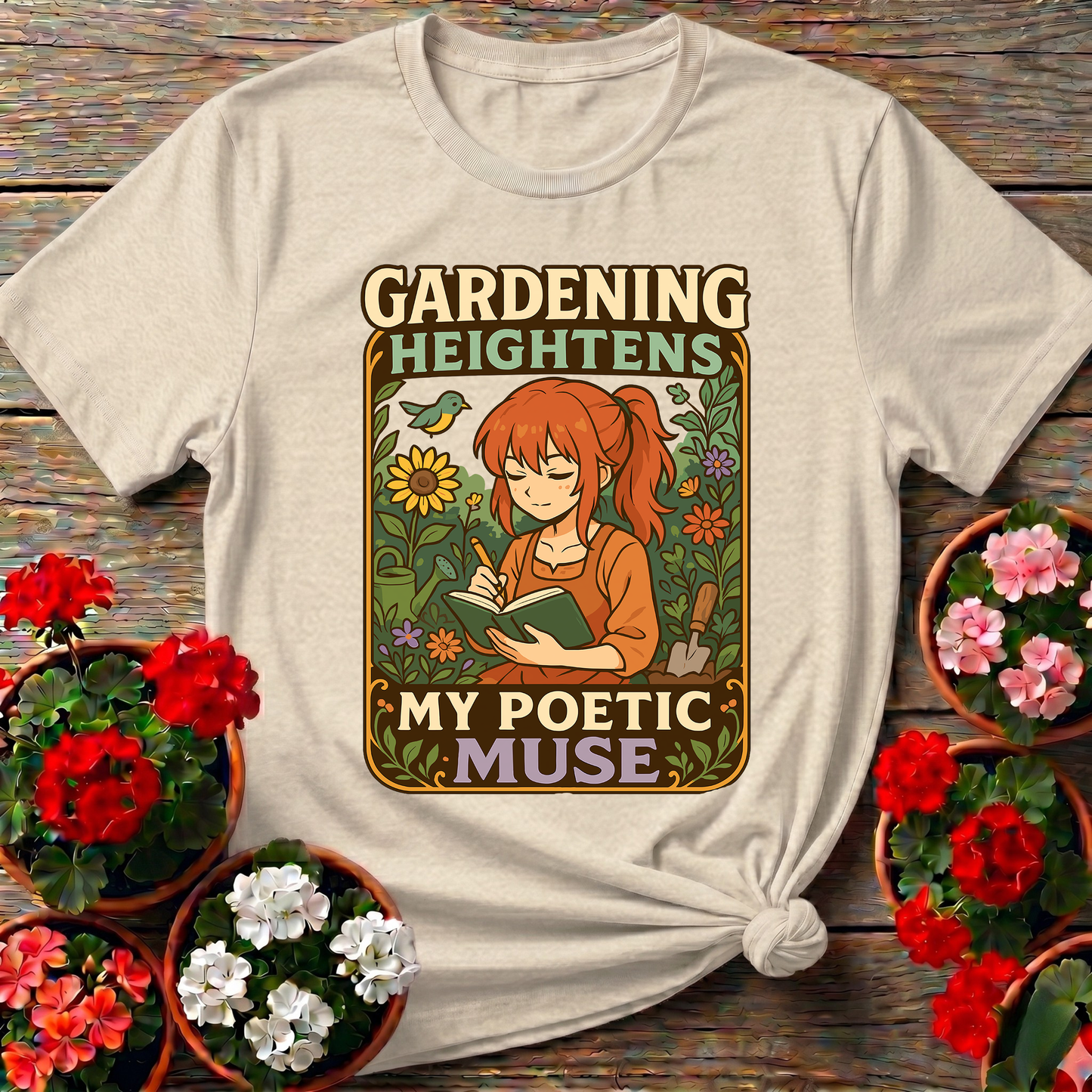 Gardening Heightens My Poetic Muse Kawaii Tee