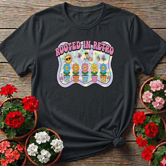 Rooted In Retro Psychedelic Gardening T-shirt