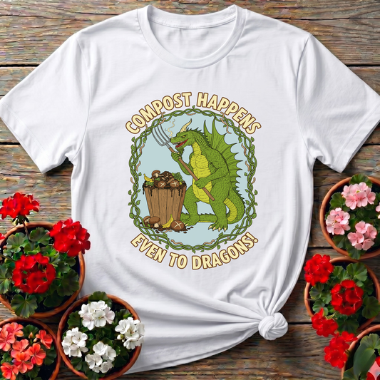 Compost Happens Even To Dragons Green Dragon Tee