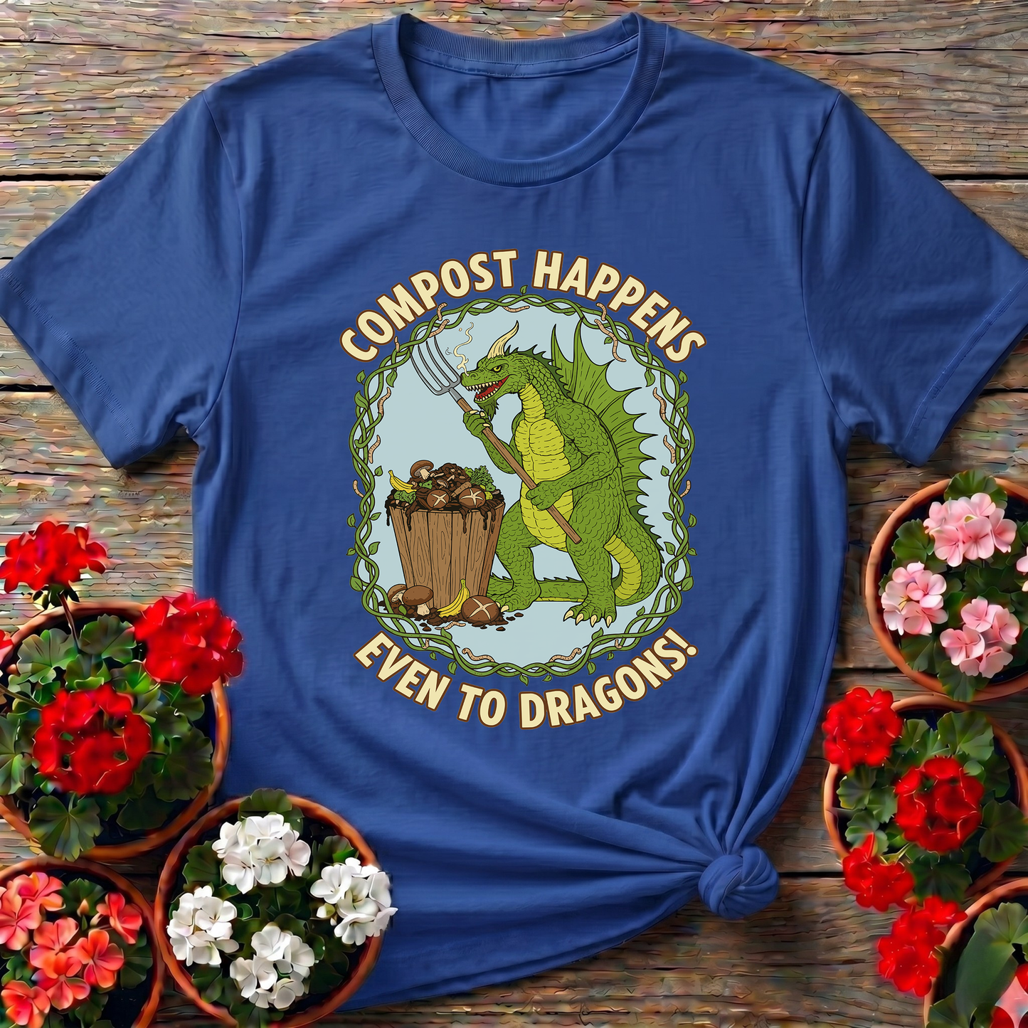 Compost Happens Even To Dragons Green Dragon Tee