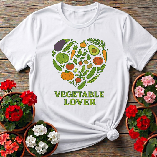 Vegetable Lover Healthy Harvest Garden Heart Tee