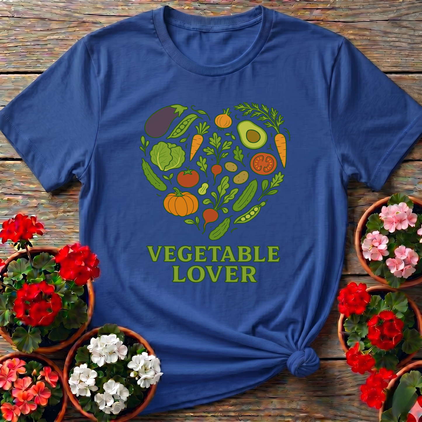 Vegetable Lover Healthy Harvest Garden Heart Tee
