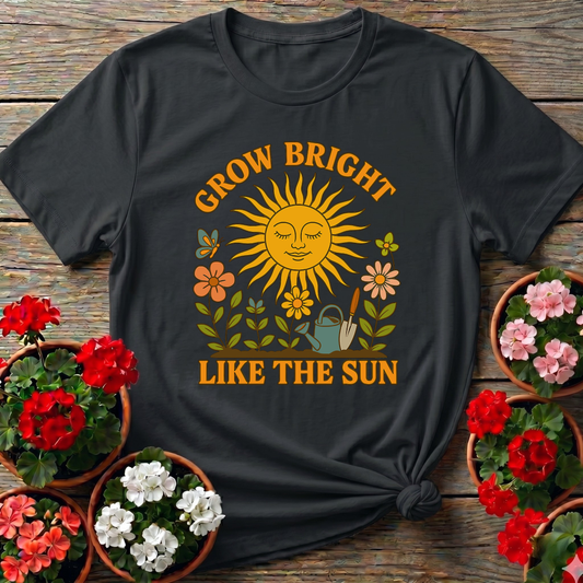 Grow Bright Like The Sun Vintage Botanical T-shirt