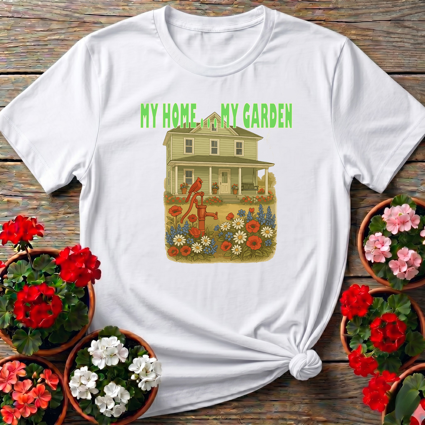 My Home My Garden Vintage Farmhouse T-shirt