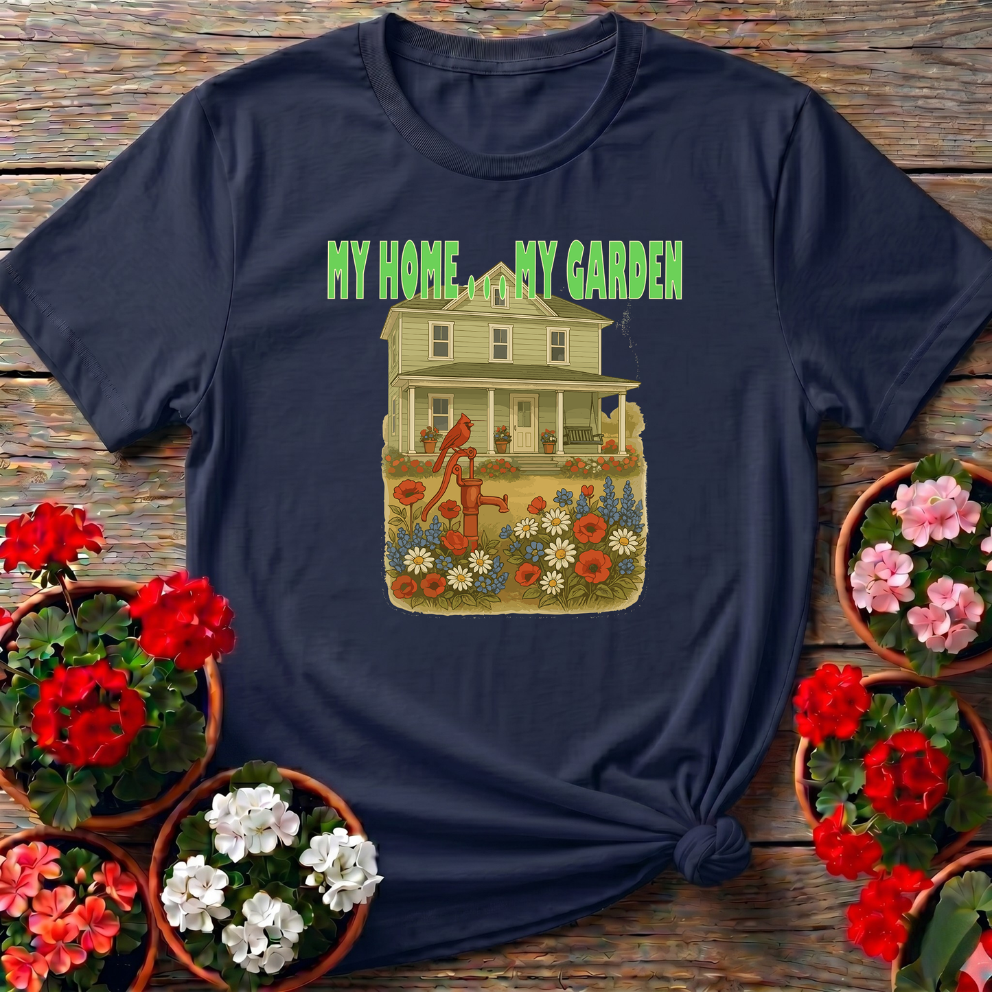 My Home My Garden Vintage Farmhouse T-shirt