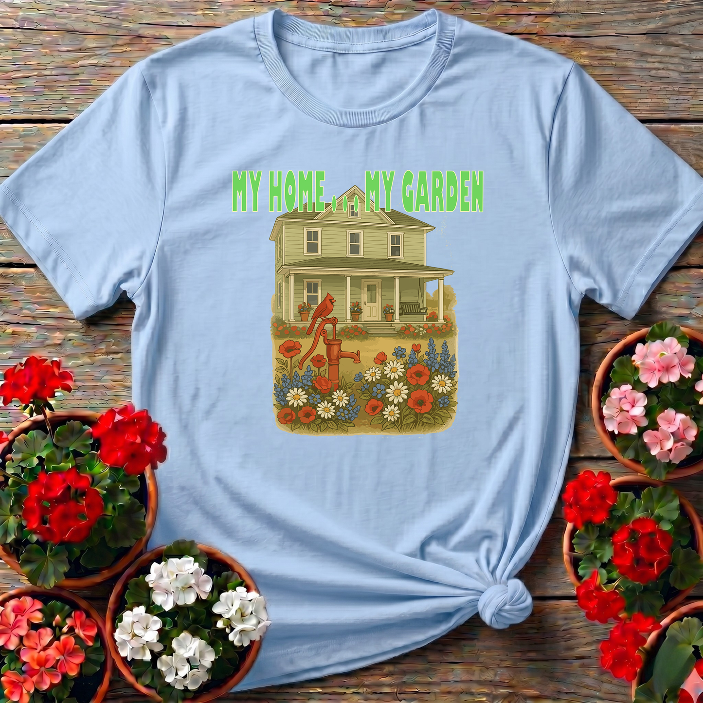 My Home My Garden Vintage Farmhouse T-shirt