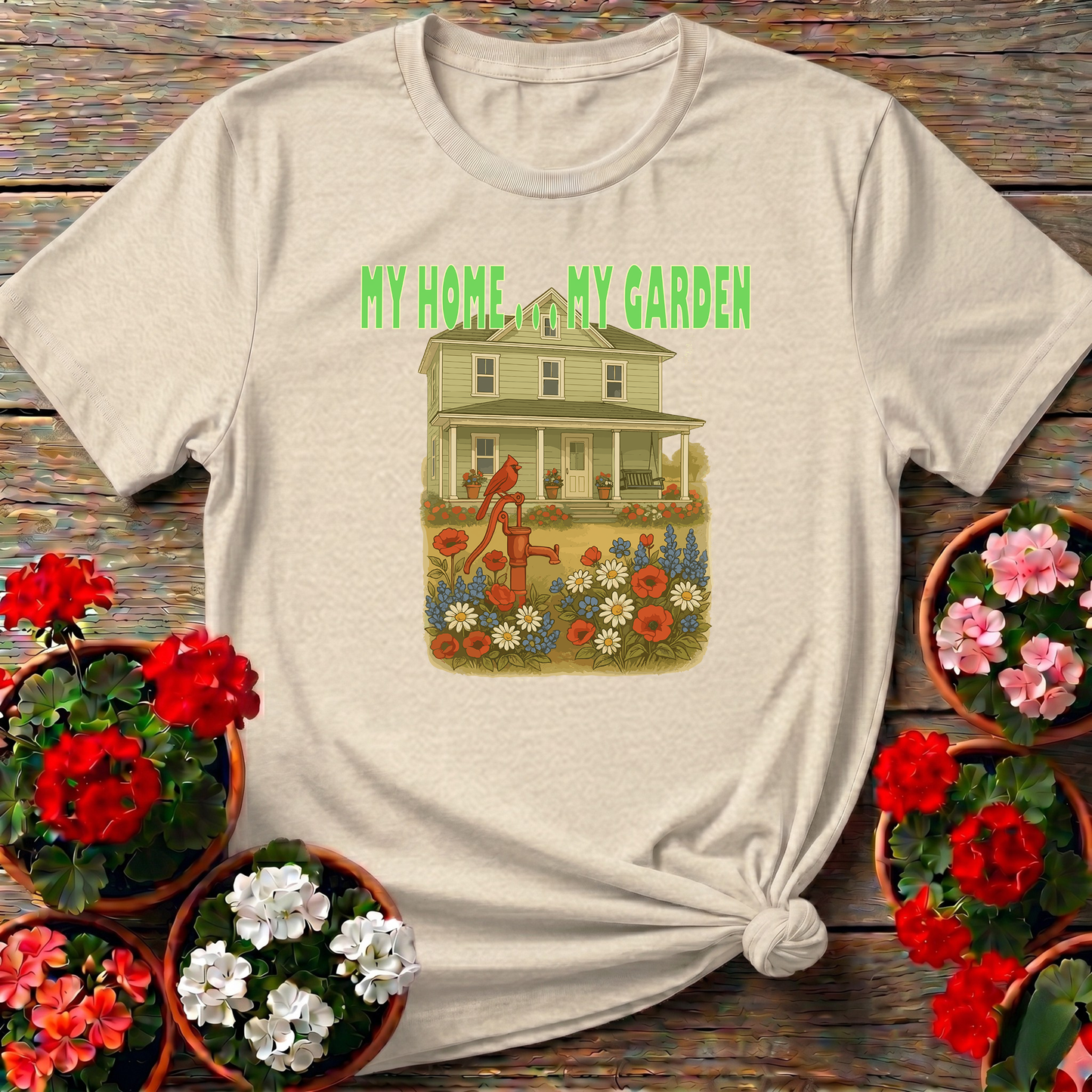 My Home My Garden Vintage Farmhouse T-shirt