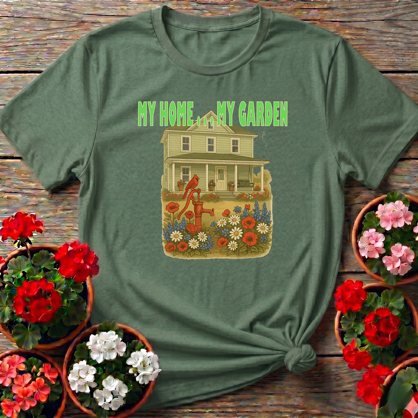 My Home My Garden Vintage Farmhouse T-shirt