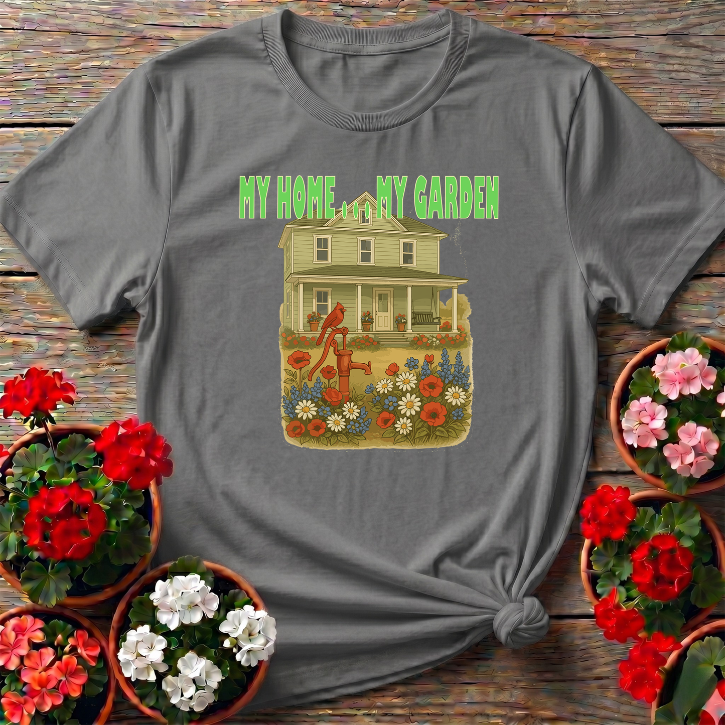 My Home My Garden Vintage Farmhouse T-shirt