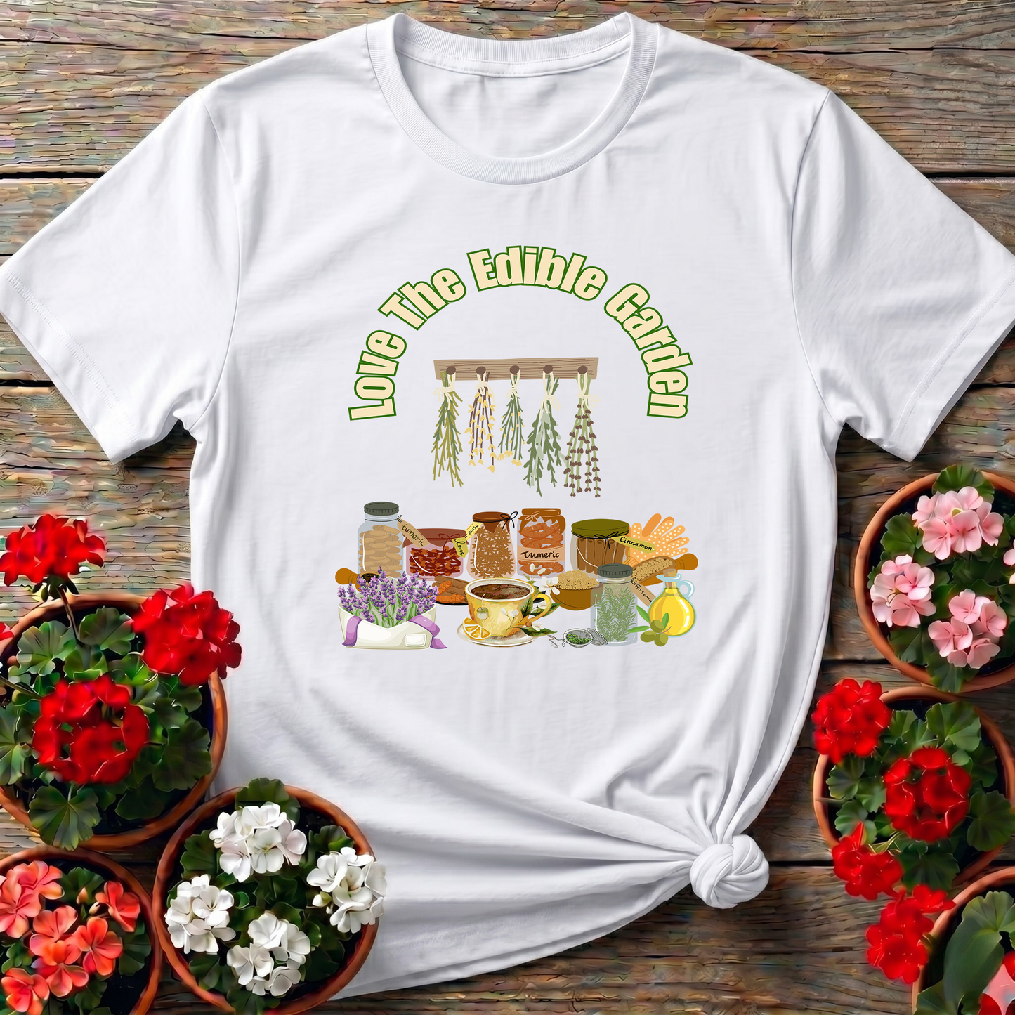Love The Edible Garden Kitchen Herbs T-shirt