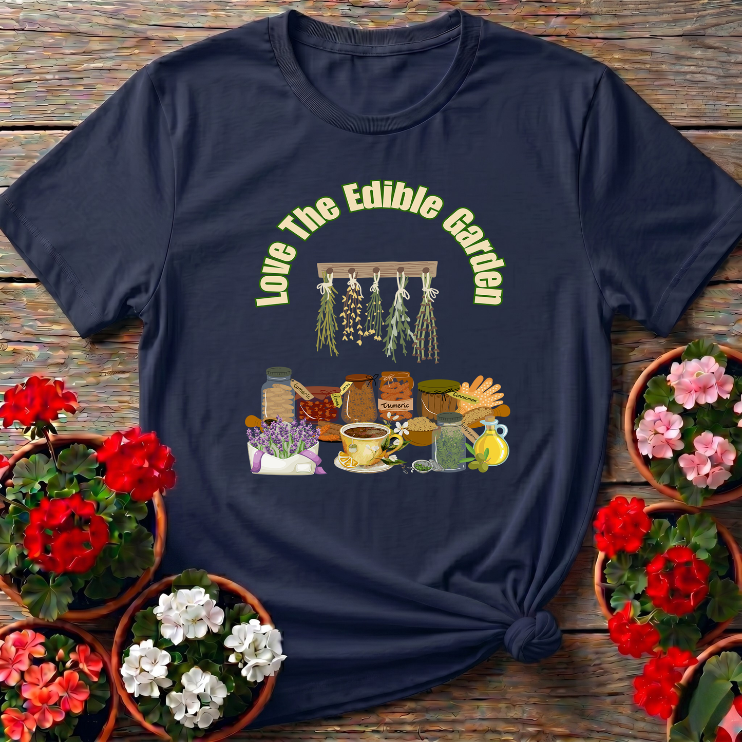 Love The Edible Garden Kitchen Herbs T-shirt
