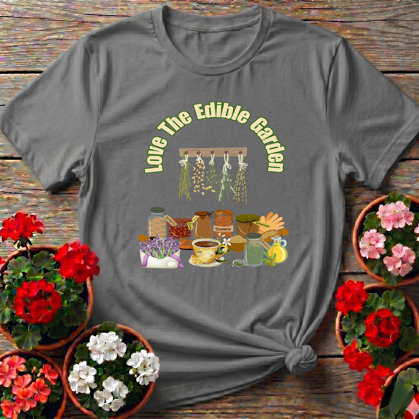 Love The Edible Garden Kitchen Herbs T-shirt