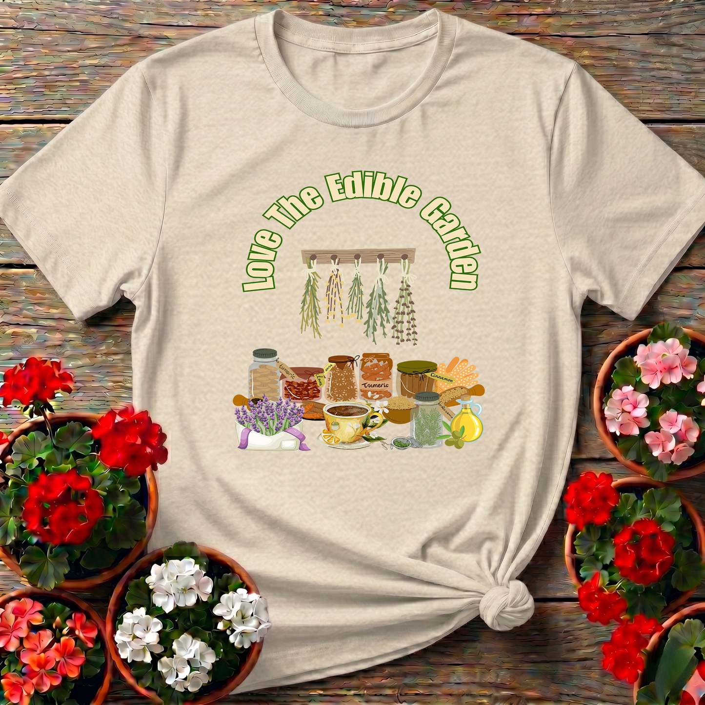 Love The Edible Garden Kitchen Herbs T-shirt