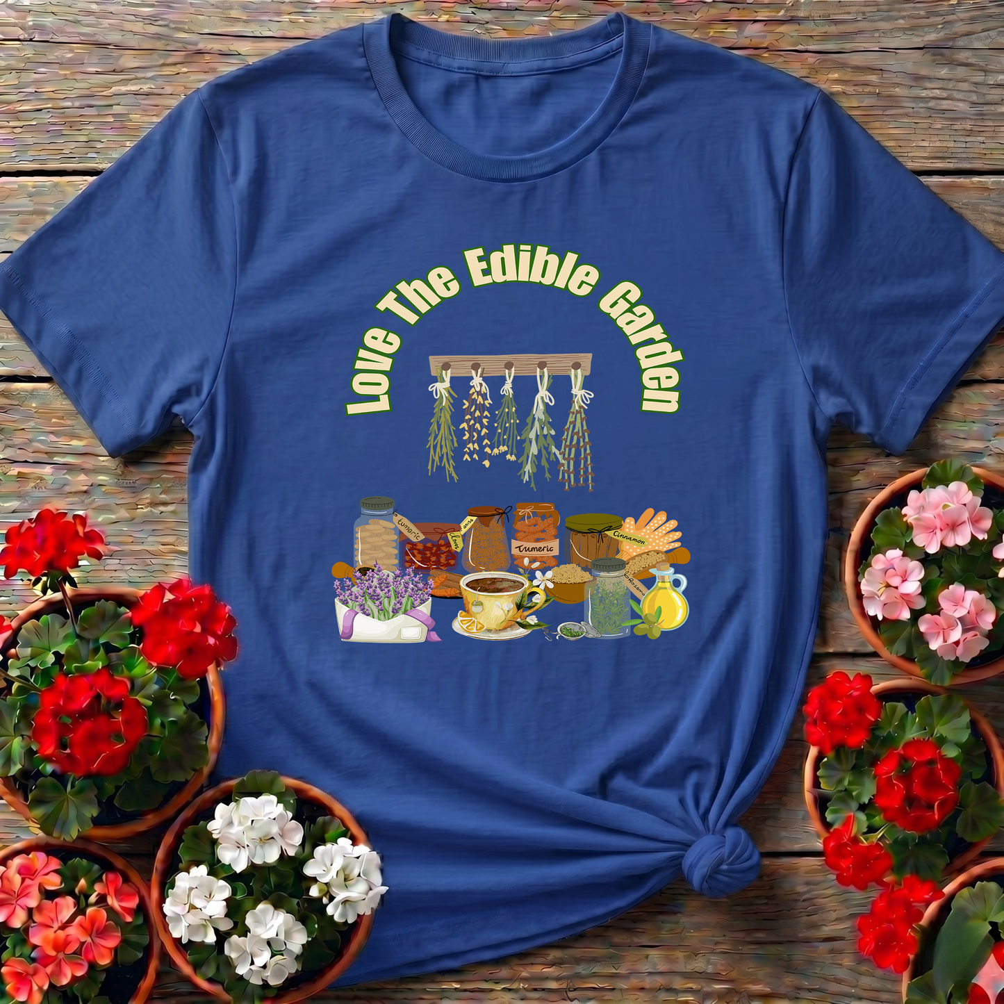 Love The Edible Garden Kitchen Herbs T-shirt