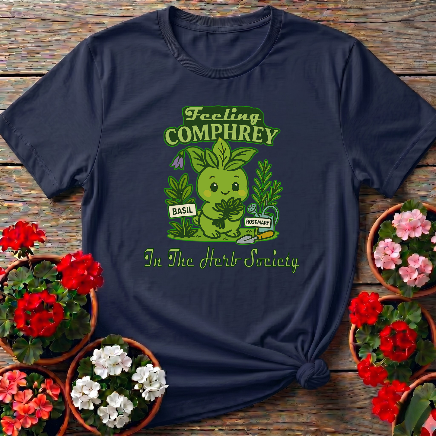 Feeling Comphrey In The Herb Society Kawaii Tee