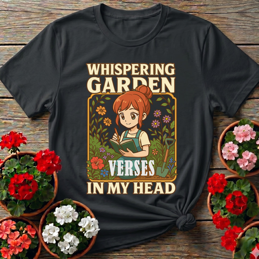 Whispering Garden Verses Anime Manga Poetry T-shirt