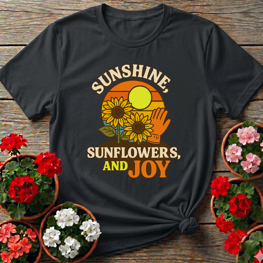 Sunshine Sunflowers And Joy Vintage Garden Tee