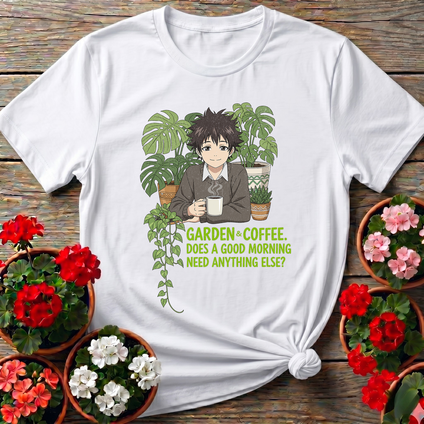 Garden & Coffee Morning Ritual Botanical Tee