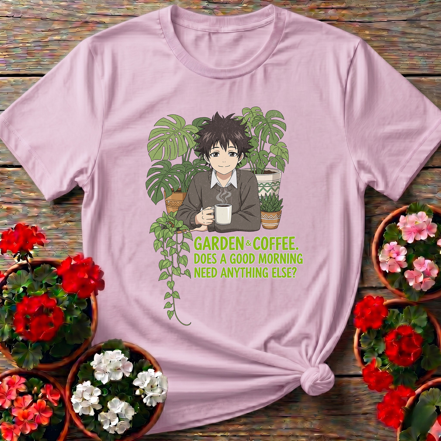 Garden & Coffee Morning Ritual Botanical Tee