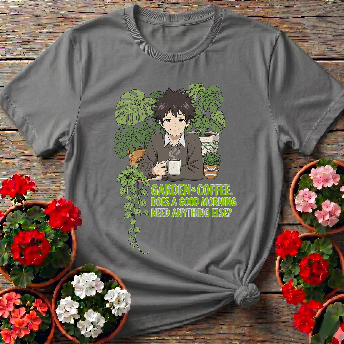 Garden & Coffee Morning Ritual Botanical Tee